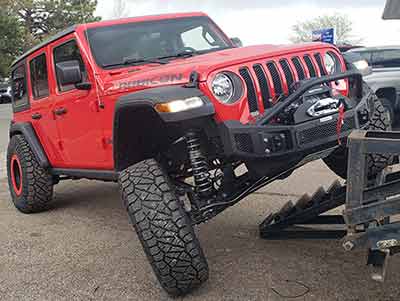 Lifted 2019 Jeep Jl. Our 4x4 shop built