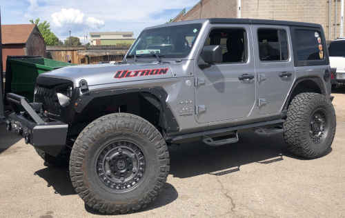 Our Jeep shop installed a lift kit on this Jeep Ultron